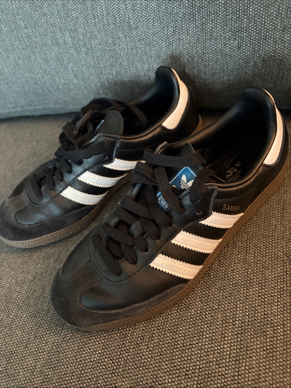 adidas Black and White Samba Classic Sneakers - Picture 5 of 6